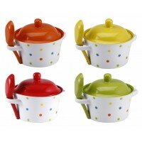 Бульонница с крышкой и ложкой WELLBERG 600мл.